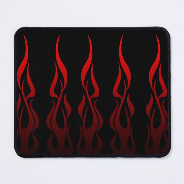 Item preview, Black Red Flames Motorcycle Sticker Design designed and sold by ArtimShop.