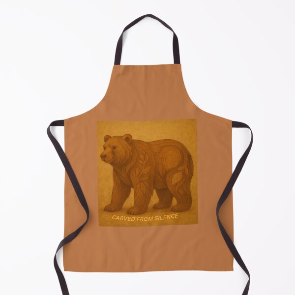 Item preview, Carved from Silence – Wooden Bear Forest Totem designed and sold by GeoWild Designs.