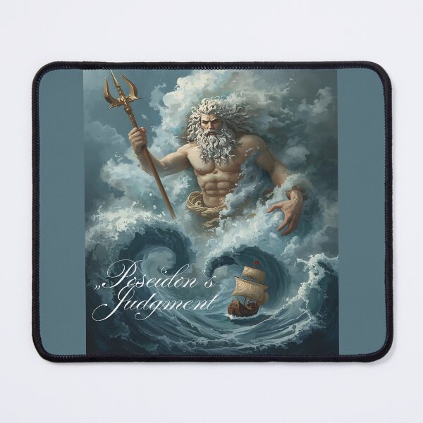 Item preview, Poseidon’s Judgment T-Shirt – Greek God Ocean Wrath Tee designed and sold by Mythic Tide.