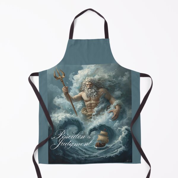 Item preview, Poseidon’s Judgment T-Shirt – Greek God Ocean Wrath Tee designed and sold by Mythic Tide.