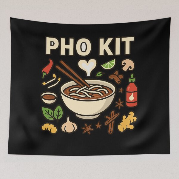 Item preview, Pho Kit – Funny Vietnamese Noodle Bowl Design designed and sold by DailyDrivesct.