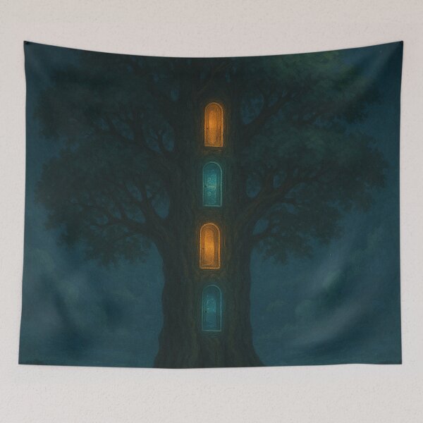 Item preview, Tree with Doors to Other Worlds designed and sold by Lolili69.