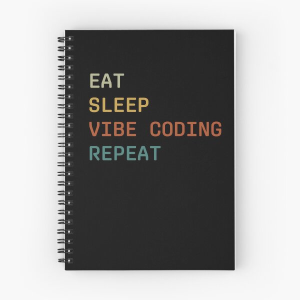 Item preview, Eat Sleep Vibe Coding Repeat retro colors designed and sold by Coowo22.