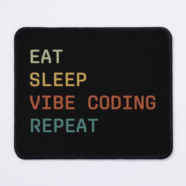 Item preview, Eat Sleep Vibe Coding Repeat retro colors designed and sold by Coowo22.