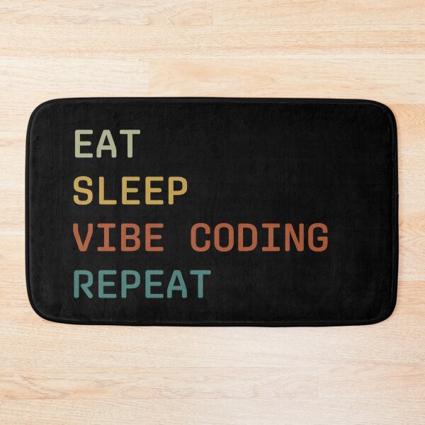 Item preview, Eat Sleep Vibe Coding Repeat retro colors designed and sold by Coowo22.