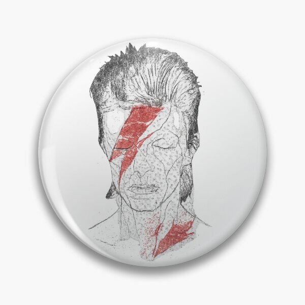 Item preview, Ziggy Stardust – Distressed Line Art Tribute designed and sold by AddictiveDesign.