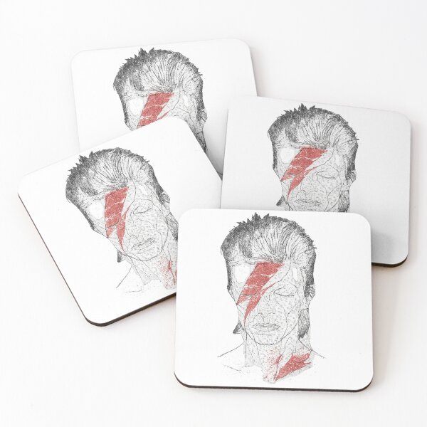Item preview, Ziggy Stardust – Distressed Line Art Tribute designed and sold by AddictiveDesign.