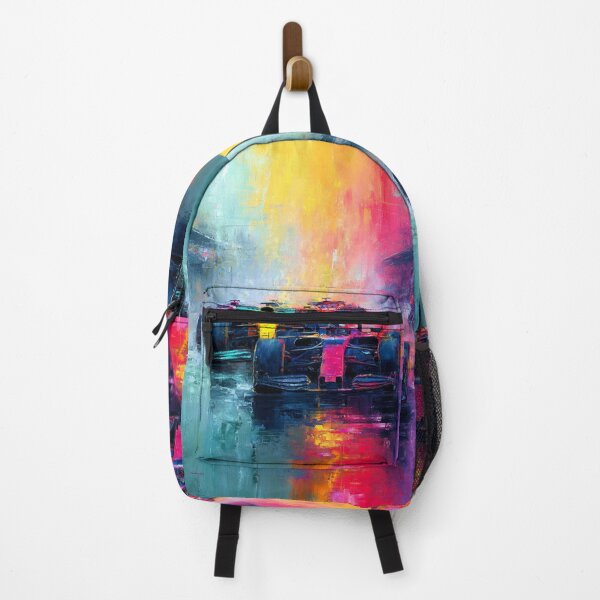Item preview, Abstract depiction of Formula 1 cars racing with vibrant colours Art Inspired By Nature And The Active Outdoors designed and sold by CDC40.