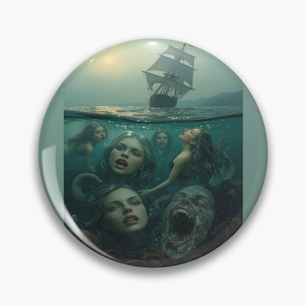 Item preview, Siren’s Deception T-Shirt – Dark Mermaid Myth Horror Tee designed and sold by Mythic Tide.