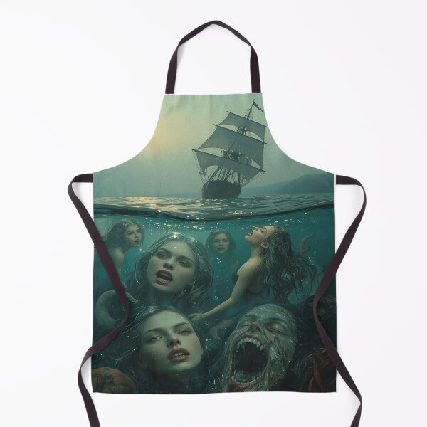 Item preview, Siren’s Deception T-Shirt – Dark Mermaid Myth Horror Tee designed and sold by Mythic Tide.