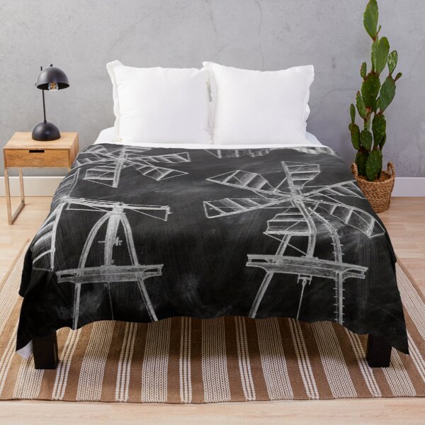 Item preview, Dark Academia chalkboard patent print  western farm windmill designed and sold by LEILA ART SPACE.