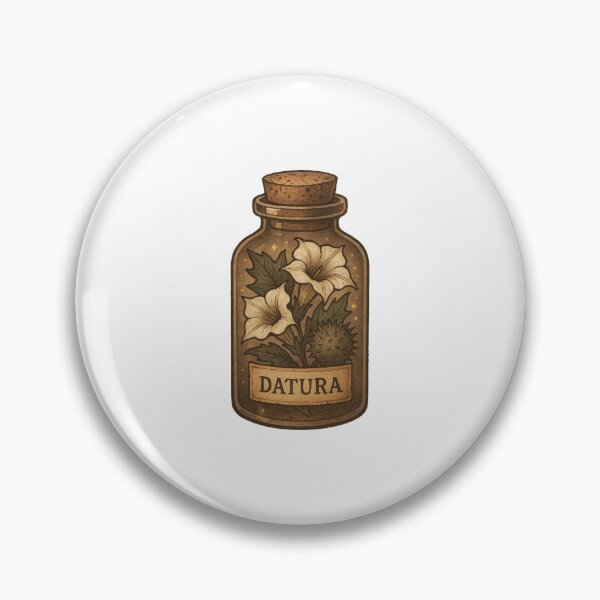 Item preview, Datura Apothecary Jar Illustration designed and sold by Vendeloc.