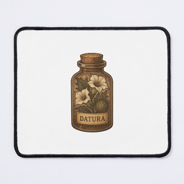 Item preview, Datura Apothecary Jar Illustration designed and sold by Vendeloc.