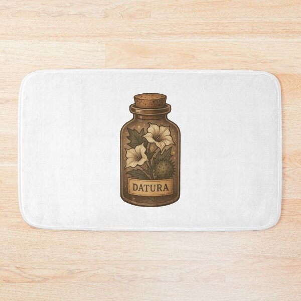 Item preview, Datura Apothecary Jar Illustration designed and sold by Vendeloc.
