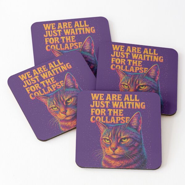 Item preview, Psychedelic Collapse – Hyperrealistic Retro Cat Parody designed and sold by catastrocat.