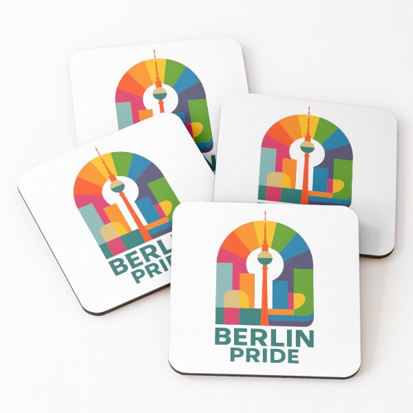 Item preview, LGBT Gay pride Rainbow flag Berlin Pride designed and sold by JETSETPRIDE.