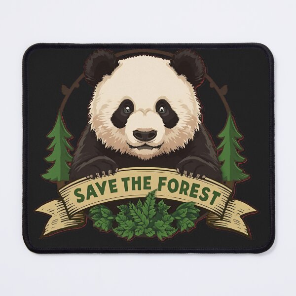 Item preview, Save The Forest – Cute Panda Eco Design designed and sold by CreativPlace.