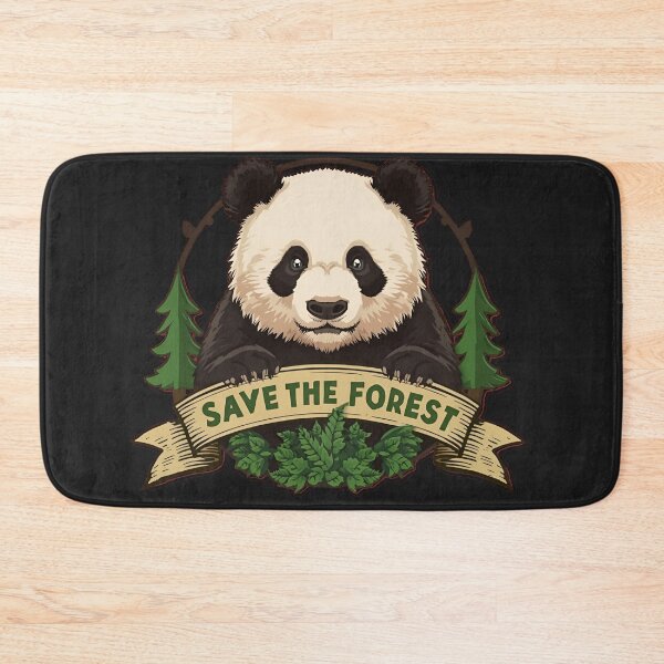 Item preview, Save The Forest – Cute Panda Eco Design designed and sold by CreativPlace.