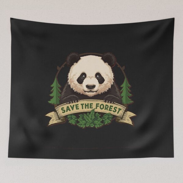Item preview, Save The Forest – Cute Panda Eco Design designed and sold by CreativPlace.