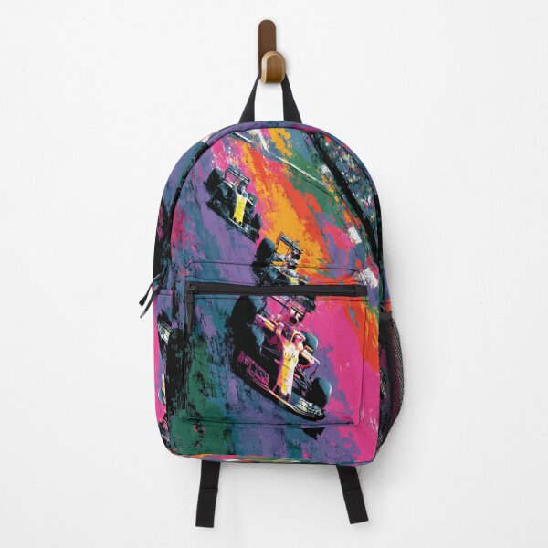 Item preview, Abstract depiction of Formula 1 cars racing with vibrant colours Art Inspired By Nature And The Active Outdoors designed and sold by CDC40.