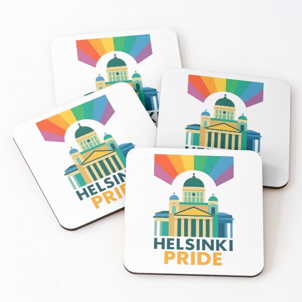 Item preview, LGBT Gay pride Rainbow flag Helsinki Pride designed and sold by JETSETPRIDE.