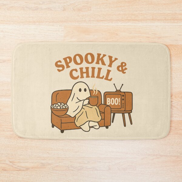 Item preview, Cozy Ghost Halloween – Spooky & Chill Retro Design designed and sold by DesignsByTaina.