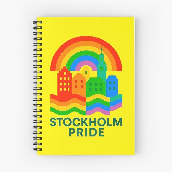 Item preview, LGBT Gay pride Rainbow flag Stockholm Pride designed and sold by JETSETPRIDE.