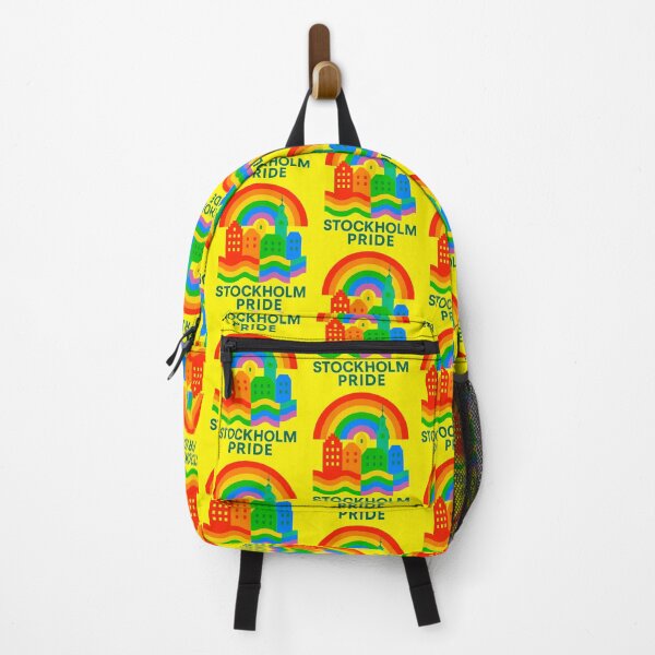 Item preview, LGBT Gay pride Rainbow flag Stockholm Pride designed and sold by JETSETPRIDE.