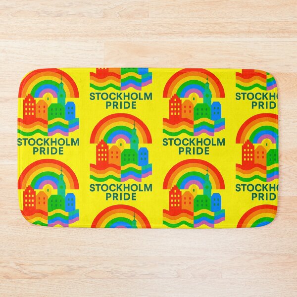 Item preview, LGBT Gay pride Rainbow flag Stockholm Pride designed and sold by JETSETPRIDE.