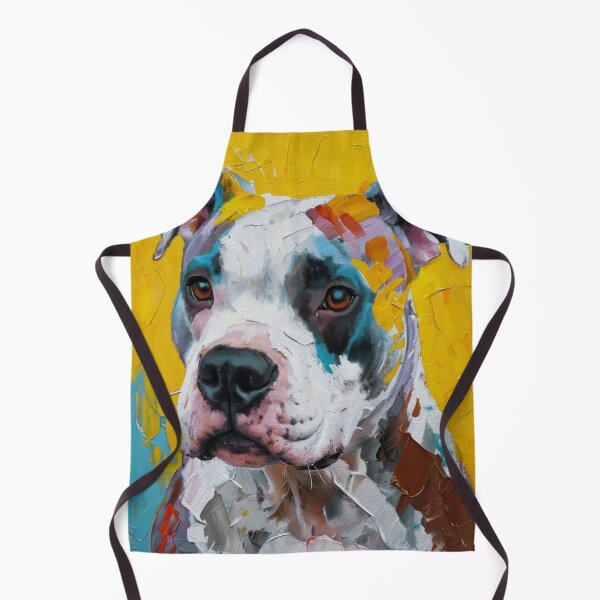 Item preview, Colorful Pit Bull Expressionist Portrait designed and sold by caracatita75.
