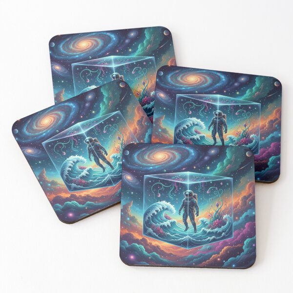 Item preview, Astronaut Dreamscape – Cosmic Ocean Surrealism designed and sold by Loo Loo.