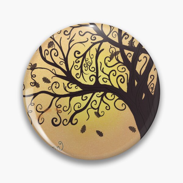 Item preview, Autumn Vibes Fall Sunset Whimsical Tree Silhouette designed and sold by HydrangeaDelMar.
