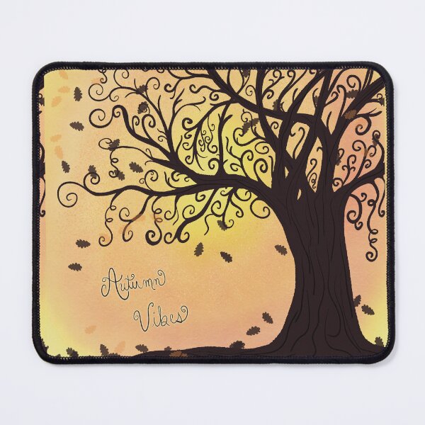 Item preview, Autumn Vibes Fall Sunset Whimsical Tree Silhouette designed and sold by HydrangeaDelMar.