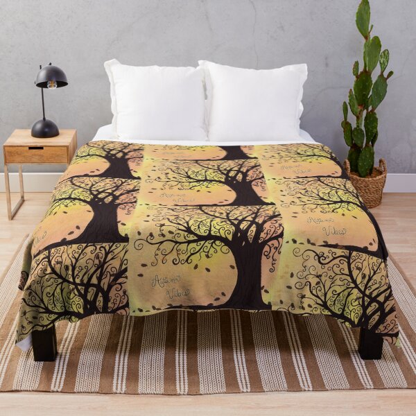 Item preview, Autumn Vibes Fall Sunset Whimsical Tree Silhouette designed and sold by HydrangeaDelMar.