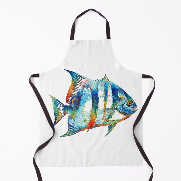 Item preview, Colorful Spadefish Fish Art On White designed and sold by Sharon Cummings Art.