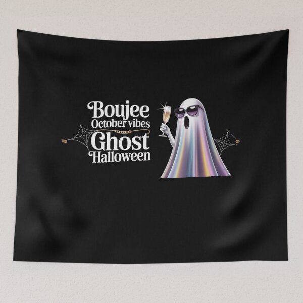 Item preview, Boujee October Vibes Ghost Halloween designed and sold by Naitsebas.