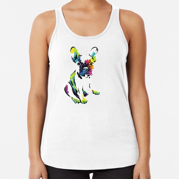 Sacha Maree I the French Bulldog *dark Racerback Tank Top