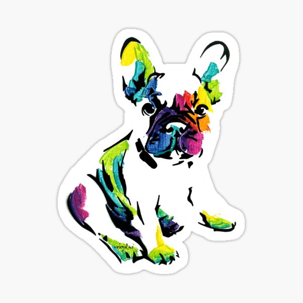 Sacha Maree I the French Bulldog *dark Sticker