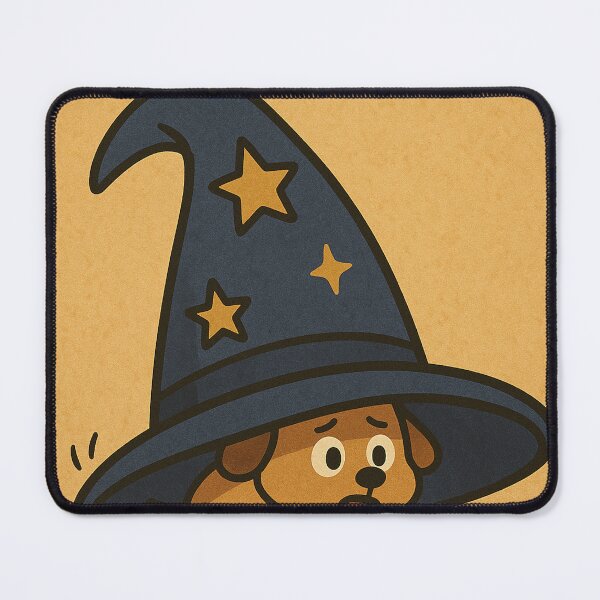Item preview, Tiny Dog Under a Giant Wizard Hat designed and sold by Lolili69.