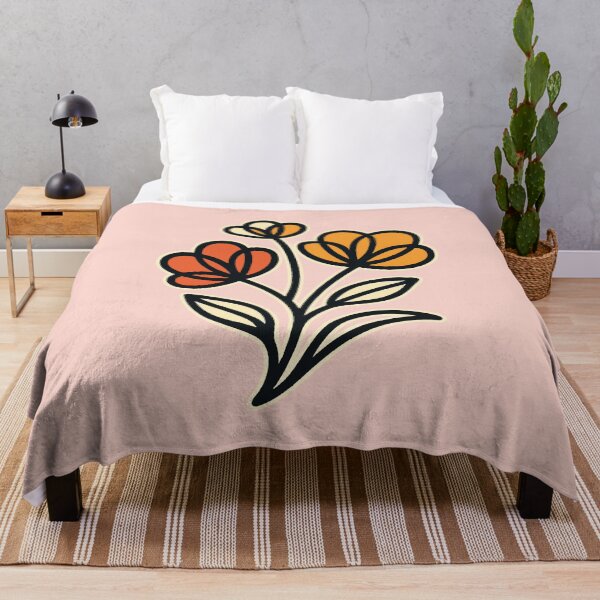 Item preview, Trío Floral – Flores Retro Atrevidas designed and sold by Dazzlement.