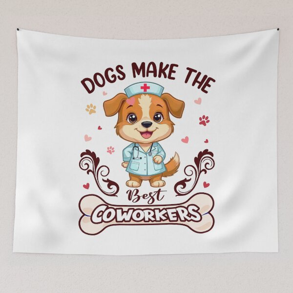 Item preview, Dogs Make the Best Coworkers - Dog Lover Work from Home designed and sold by MuniraWearify.
