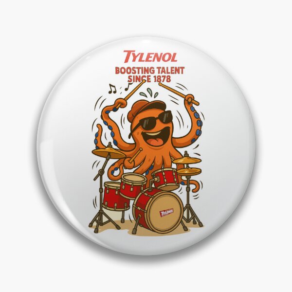 Item preview, Funny Tylenol Autism Drummer Boosting Talent Since 1878 designed and sold by LunasGlory.
