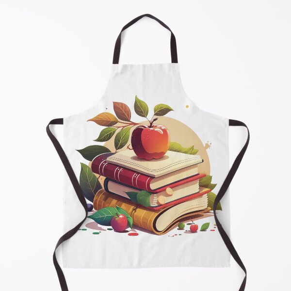 Item preview, Red Apple Sitting on Pile of Books designed and sold by outgougachop.