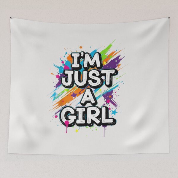 Item preview,  I'm just a girl!  designed and sold by  ViralVisionsCreating .