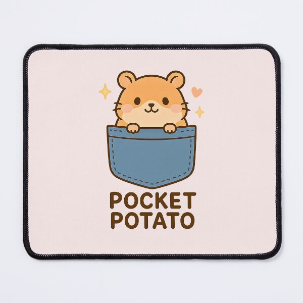 Item preview, Kawaii Hamster in Pocket with Stars – Cute Pet Lover Design designed and sold by Pick'n Quick.