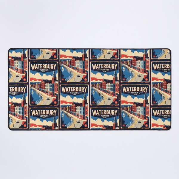 Item preview, Waterbury Vermont 1950s USA Vintage Travel Tourism designed and sold by TravelersGems.