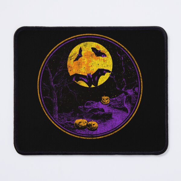 Item preview, Midnight Flight – Bat flying halloween yellow moon design designed and sold by jagatdsgn.