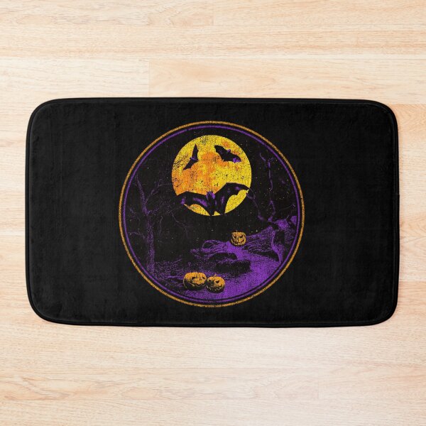 Item preview, Midnight Flight – Bat flying halloween yellow moon design designed and sold by jagatdsgn.