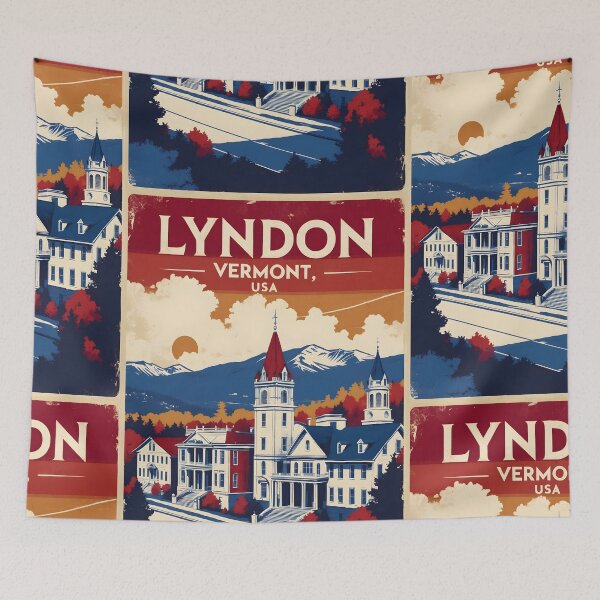Item preview, Lyndon Vermont 1950s USA Vintage Travel Tourism designed and sold by TravelersGems.