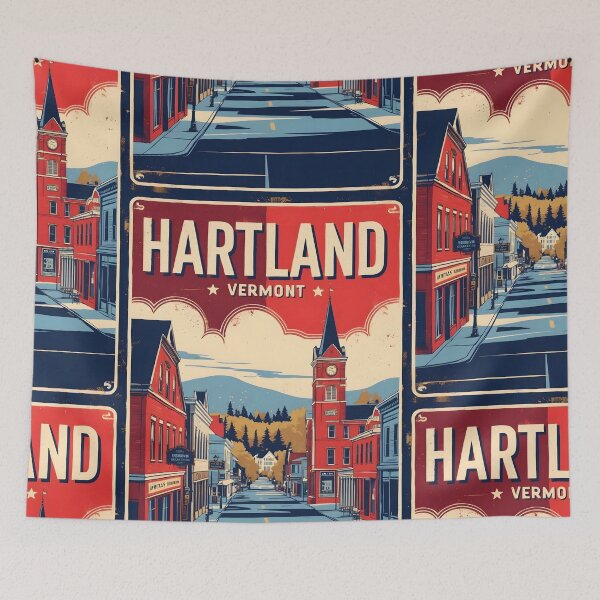 Item preview, Hartland Vermont 1950s USA Vintage Travel Tourism designed and sold by TravelersGems.